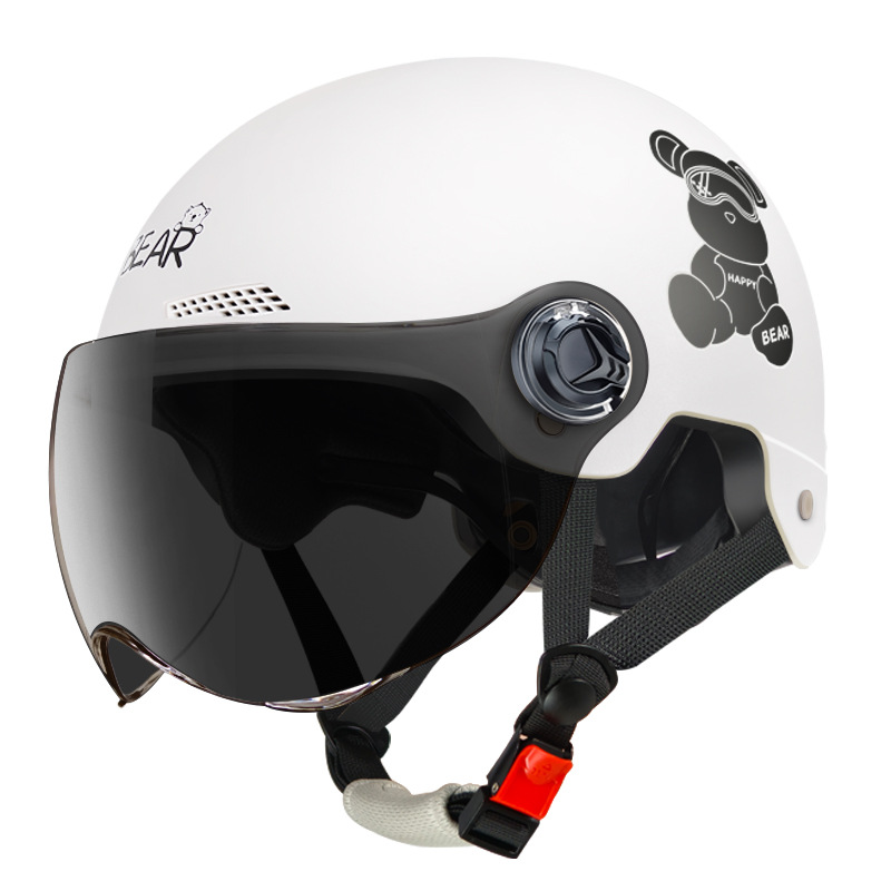 新款 新国标3C认证电动车四季盔摩托车头盔夏季防晒女头盔男电动 - 图3