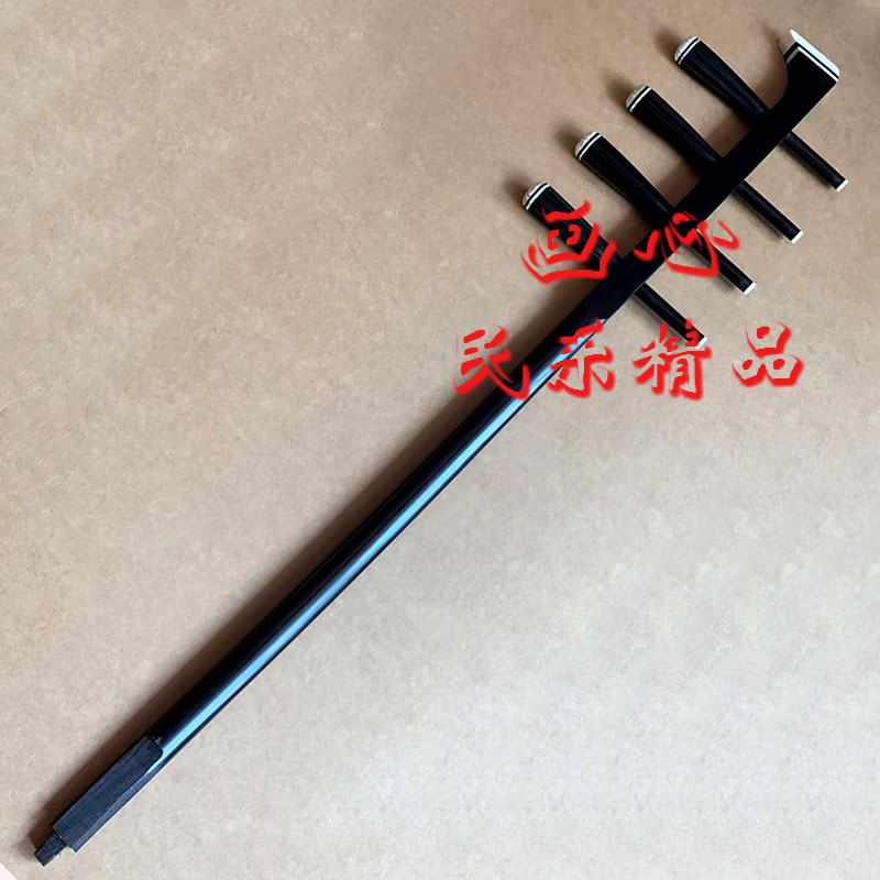 高音四胡杆红木黑檀中音低音琴杆带四根轴手工打磨抛光四弦配件杆 - 图3