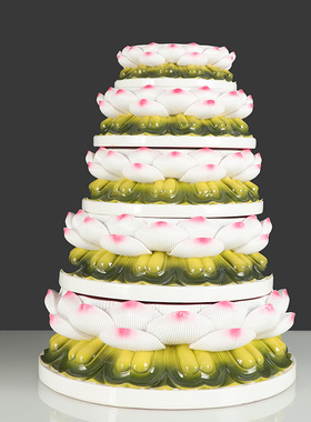 艺瓷莲花底座佛像增高垫观音菩萨佛像底座加高垫佛像阶梯底座摆件