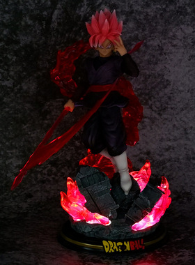 七龙珠 GK 龙珠志系列 赛亚人 桃红悟空 雕像 可发光模型模型摆件