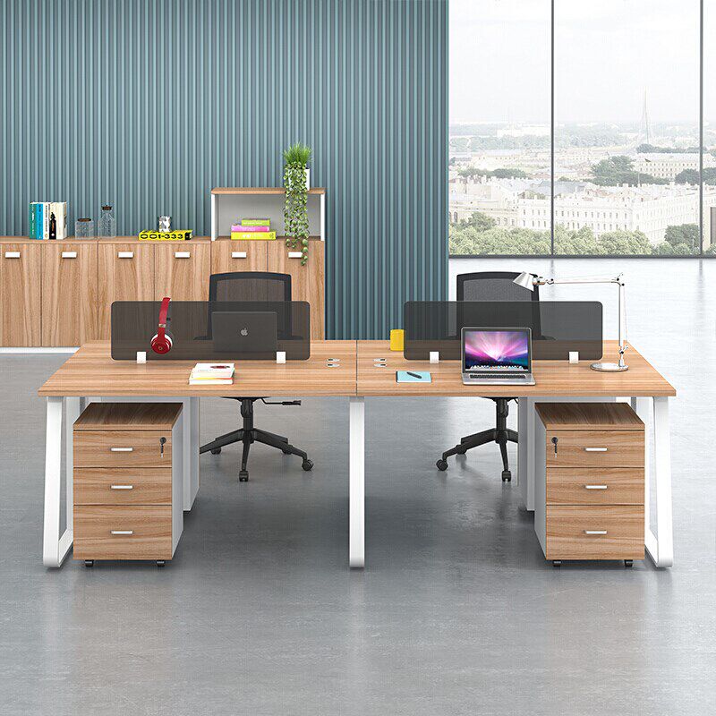 职员办公桌椅组合简约现代屏风卡座2人4人6人员工位办公室电脑桌 - 图3