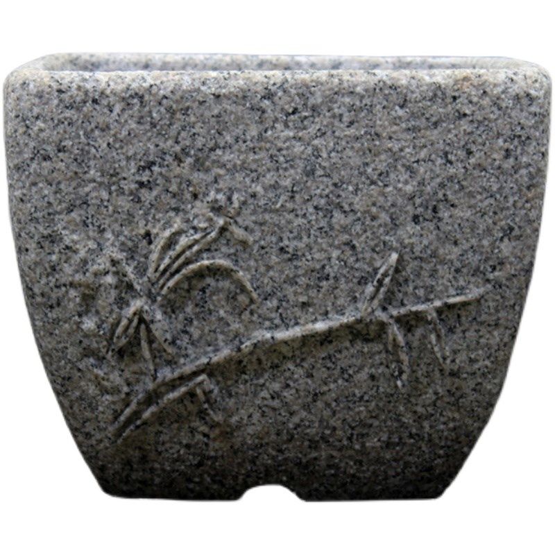 石雕鱼缸花盆青石盆栽绿植石头缸庭院室内花岗岩流水养鱼简约石槽,淘宝优惠券,粉丝福利购,淘宝优惠卷