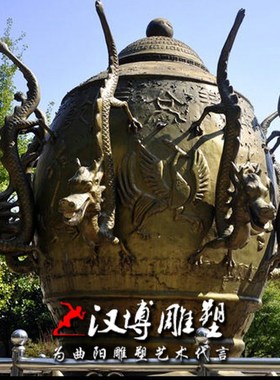 玻璃钢铸铜大型浑天仪铜雕塑校园小区景观雕塑创意摆件地动仪