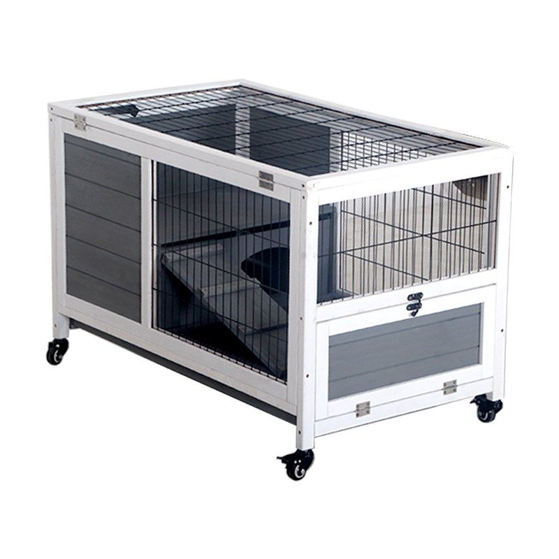 芦丁鸡实木兔笼防喷尿兔别墅兔窝兔舍鸡笼自动清理鸡粪鸽子宠物,淘宝优惠券,粉丝福利购,淘宝优惠卷