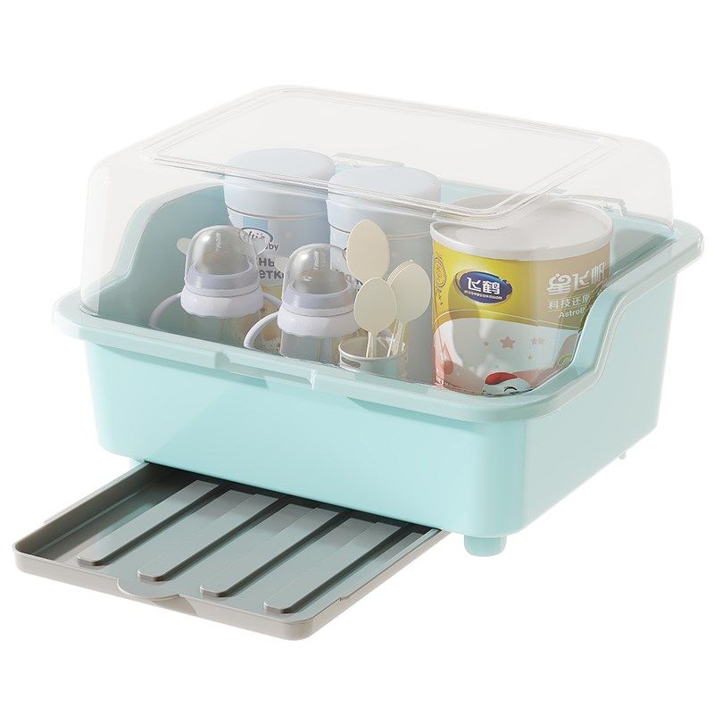 奶瓶收纳箱防尘带盖婴儿用品沥水架宝宝餐具玩具新生儿辅食收纳,淘宝优惠券,粉丝福利购,淘宝优惠卷