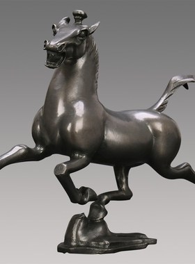 匠泽铜魂 马踏飞燕 纯铜摆件礼品生肖马工艺品铜马摆件乔迁