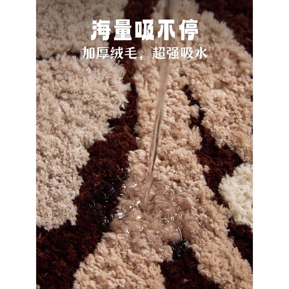 Retro high-end bedroom bedside blanket girl's room medieval layout carpet long thickened foot pad plush