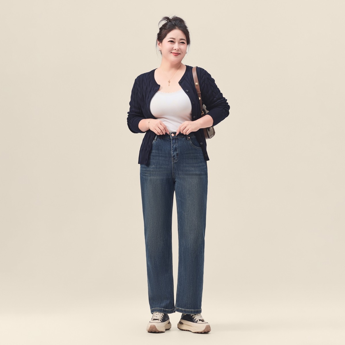 迅町2025秋冬季微胖大码梨型遮肉显瘦穿搭弹力牛仔裤女早秋女裤子,淘宝优惠券,粉丝福利购,淘宝优惠卷