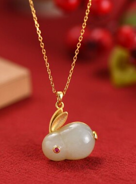 琉璃女小兔子锁骨链项链颈链手链