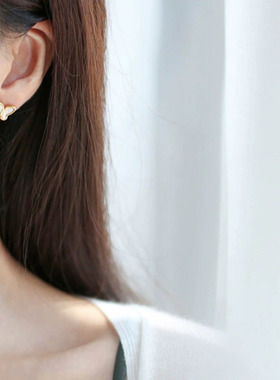 韩版贝壳蝴蝶流苏项链耳环女戒指