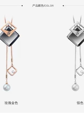 热销水晶仿珍珠毛衣链女长款项链