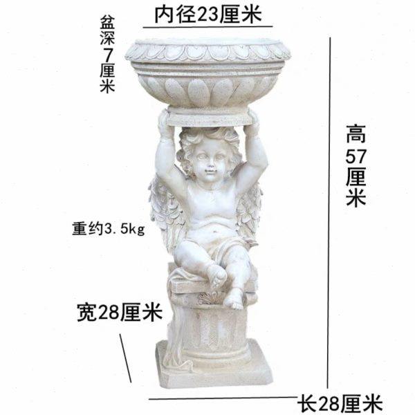 欧式人物花盆别墅庭院女孩绿植花器花园装饰摆件雕塑小院造景道具,淘宝优惠券,粉丝福利购,淘宝优惠卷