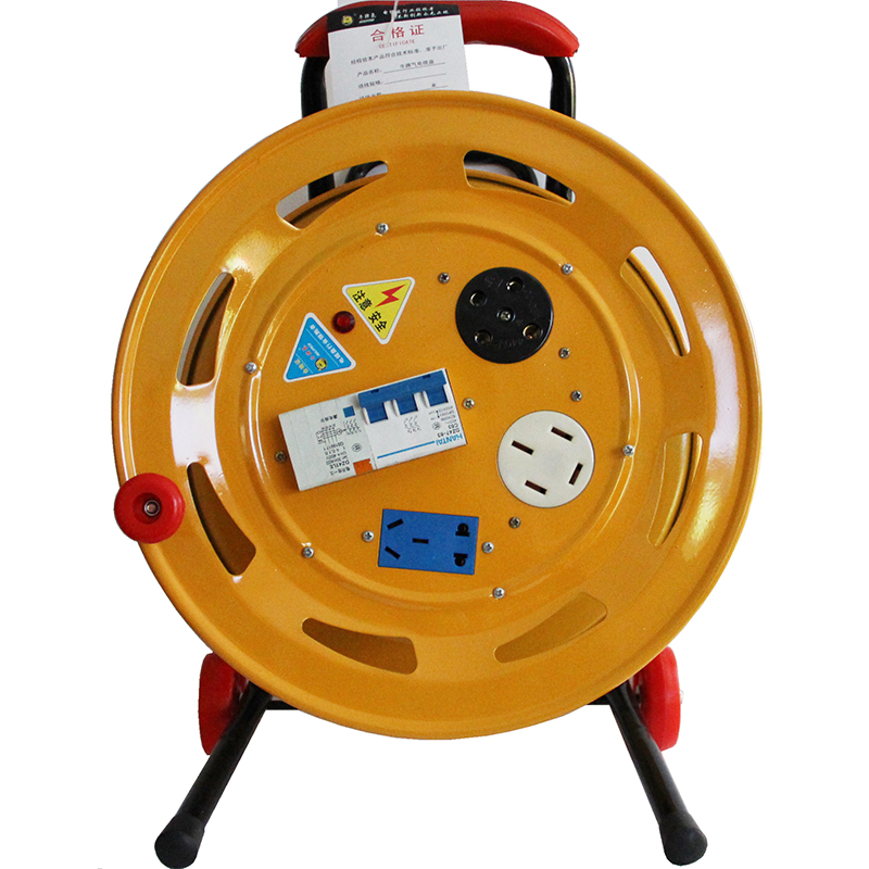 2用 大功率三相电380v伏移动电缆盘电线盘线拖线盘插线盘圈卷线盘 - 图3