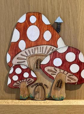 跨境精灵门童话门 家居楼梯装饰 木质摆件花园装饰品 工艺礼品摆