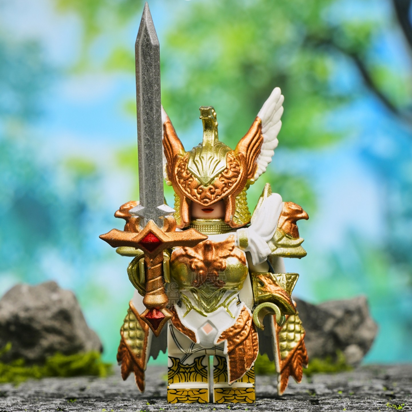 乌列尔大天使火焰剑翅膀加百列米迦勒神话乐高人仔积木手办玩具人,淘宝优惠券,粉丝福利购,淘宝优惠卷
