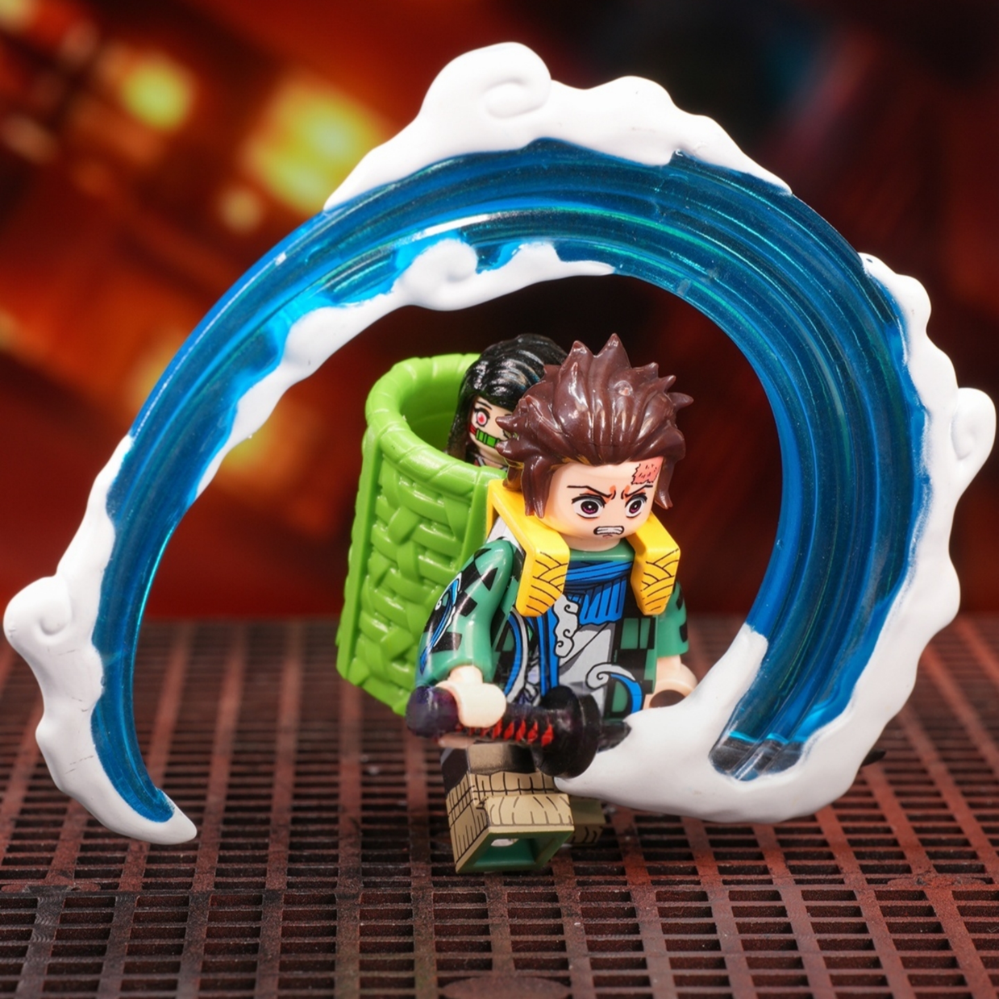 鬼灭之刃乐高灶门炭治郎我妻善逸积木人仔伊之助玩具蝴蝶忍手办 - 图3