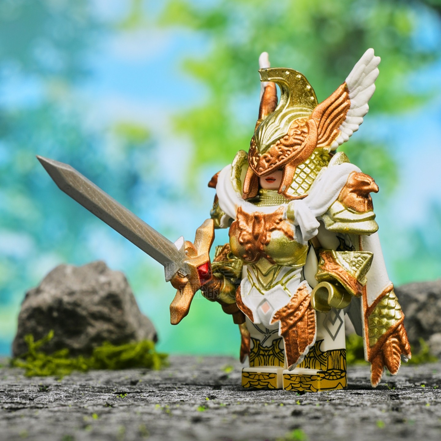 乌列尔大天使火焰剑翅膀加百列米迦勒神话乐高人仔积木手办玩具人,淘宝优惠券,粉丝福利购,淘宝优惠卷