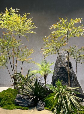 仿真南天竹仿生绿植盆景假树客厅沙发家居落地装饰造景