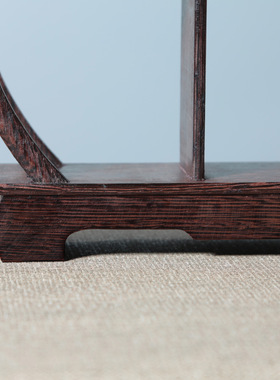 圆形实木博古架鸡翅木 多宝阁文玩展示架木质工艺品木雕