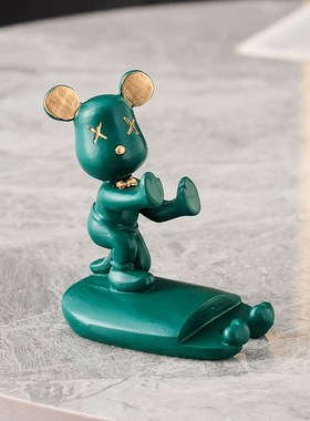 可爱摆件装饰熊手机支架桌面平板支撑架懒人追剧神器创意卡通礼物