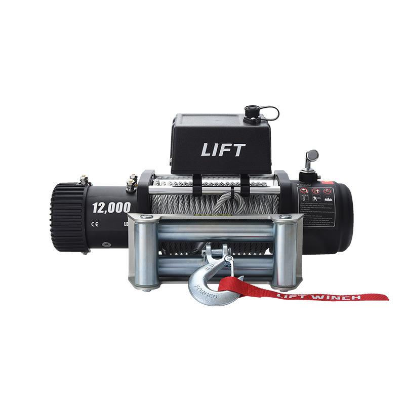 厂家汽车绞盘12v24v绞盘越野车自救电牵引器拖车车载 - 图2