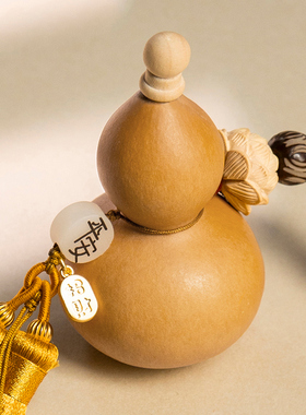 门对门五帝钱天然葫芦挂饰吉祥结真品纯铜钱串开口客厅对窗入户门