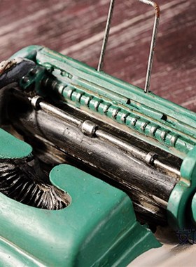 复古打字机模型摆件 创意饭厅酒吧橱窗陈列道具怀旧装饰品摆设