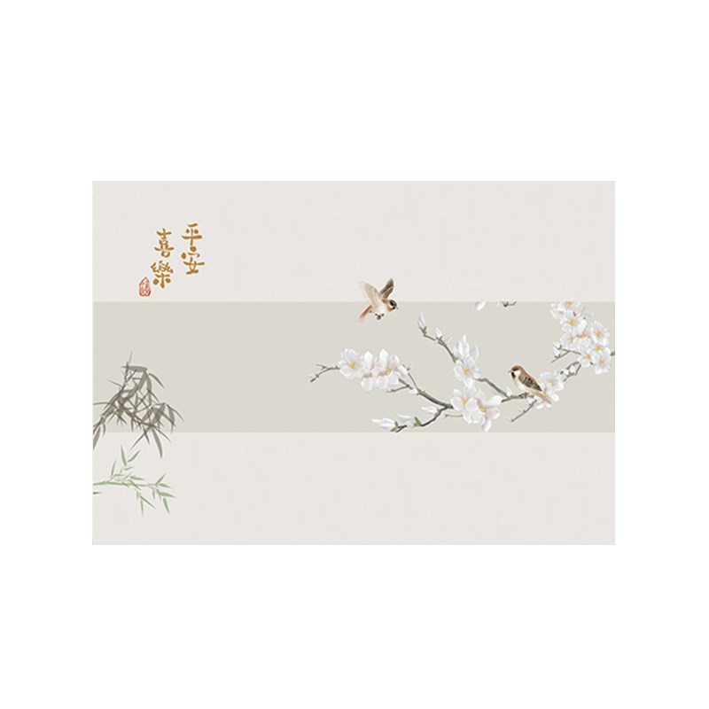 新中式自粘多媒体箱信息箱电闸盒弱配电箱遮挡贴画电表箱装饰贴纸 - 图2