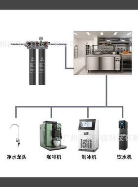 商用前置直饮过滤器冷水泡茶制冰机净水器净水机咖啡奶茶店不用电