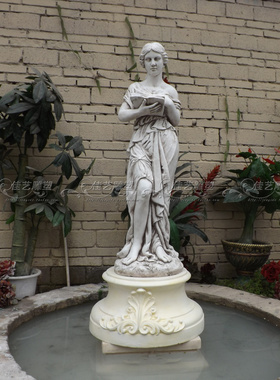 欧式玻璃纤维人物雕塑艺术品客厅户外落地摆设可定制作加高底罗马