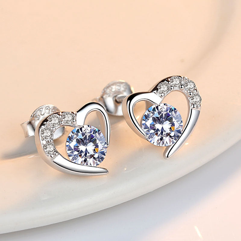 999纯银耳钉女韩国简约百搭气质学生耳环个性少女大气防过敏耳饰,淘宝优惠券,粉丝福利购,淘宝优惠卷