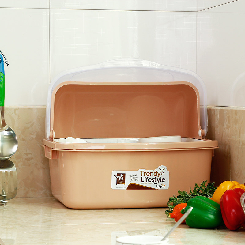 宝宝奶瓶收纳盒PP婴儿餐具箱大号晾晒干燥架沥水杯防尘收纳置物盒,淘宝优惠券,粉丝福利购,淘宝优惠卷