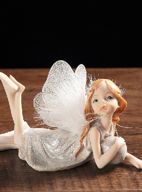 芭蕾女孩人物家居装饰品摆件 创意生日礼物跳舞天使客厅摆设送礼