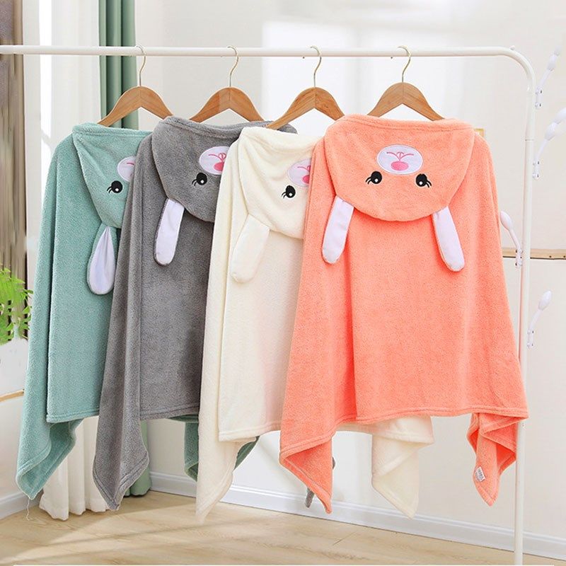 儿童浴巾带帽斗篷新生婴儿洗澡比纯棉吸水女男宝宝秋冬季加厚浴袍,淘宝优惠券,粉丝福利购,淘宝优惠卷
