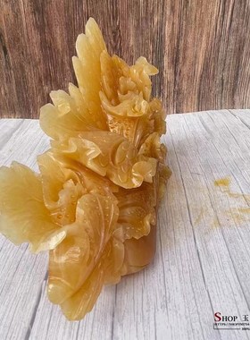 大号玉石白菜摆件家居客厅玄关酒柜电视柜装饰品聚福乔迁礼品摆设