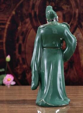 陶瓷济公佛像济公活佛雕塑家居客厅办公室装饰品家居摆件