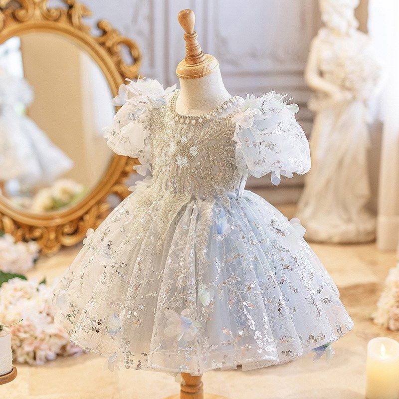 小花童礼服公主裙女婚礼森系婚纱蓬蓬儿童演出服宝宝周岁生日女童,淘宝优惠券,粉丝福利购,淘宝优惠卷