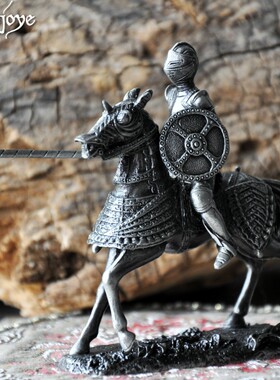 古典欧式中世纪圣堂战士锡兵摆件创意家居饰品工艺品新奇男士礼物