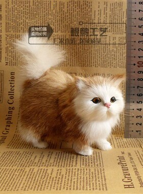 仿真猫咪会叫动物闺蜜结婚礼品创意家居安装客厅饰品