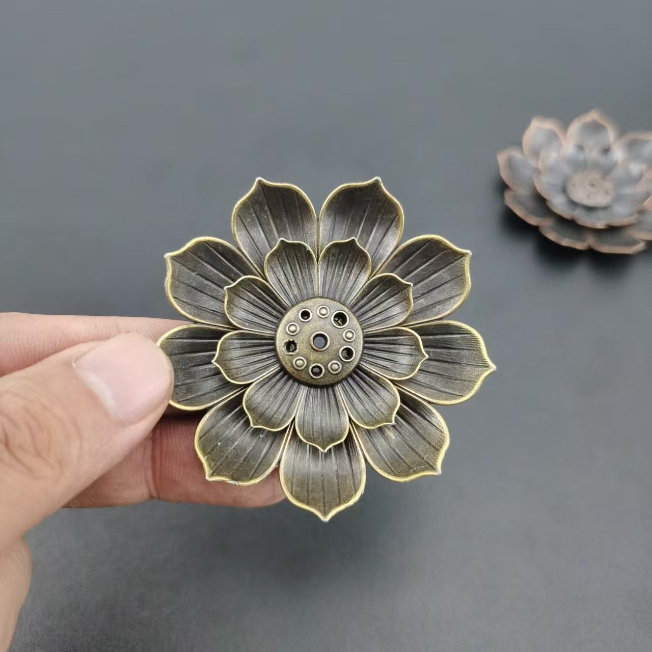 妙莲锌合金线香熏沉檀香插禅意香道功夫茶具零配莲花底座多孔茶道,淘宝优惠券,粉丝福利购,淘宝优惠卷