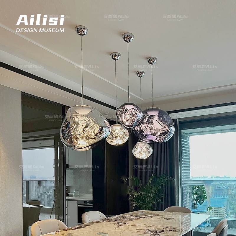 英国Tom Dixon Melt熔岩灯北欧餐厅吊灯别墅复式楼LOFT挑空楼梯灯 - 图3