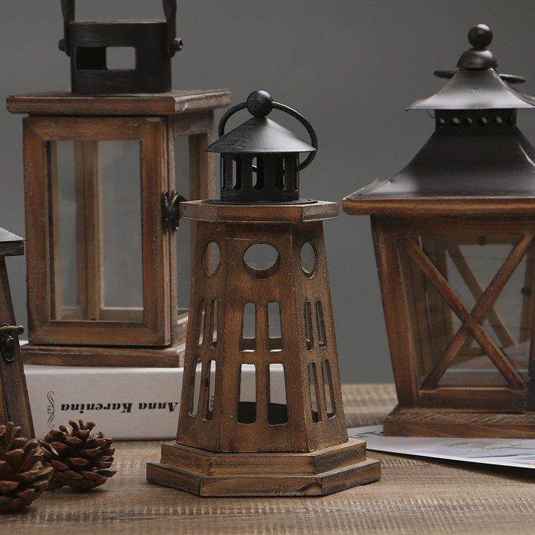 复古烛台摆件餐桌装饰品家居木头烛台摆件(单个含蜡烛)刚逸,淘宝优惠券,粉丝福利购,淘宝优惠卷