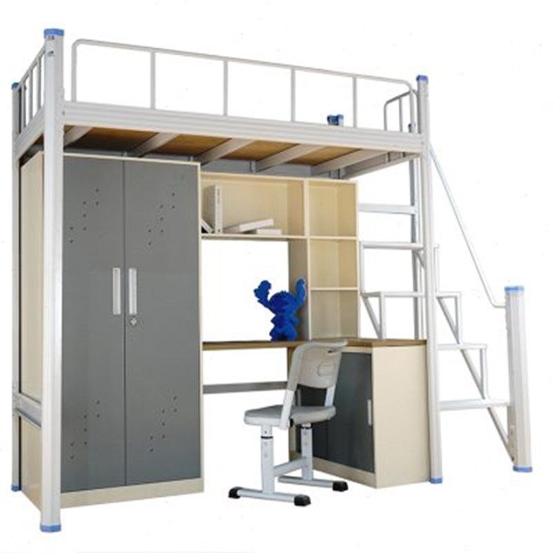 宿舍上床下桌组合床公寓铁艺床员工寝室上床下衣柜加宽加厚高架床,淘宝优惠券,粉丝福利购,淘宝优惠卷