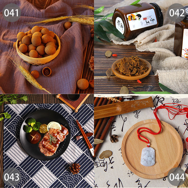 复古风农产品干货美食摄影道具饮食中式国风木纹背景纸摆件拍摄照,淘宝优惠券,粉丝福利购,淘宝优惠卷