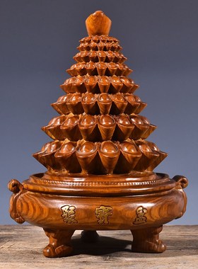 黄花梨实木雕刻聚宝盆摆件元宝红木工艺品家居店铺开业送礼摆设