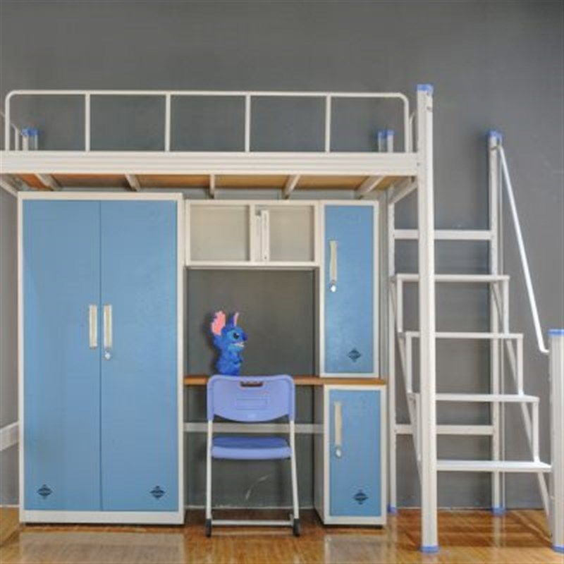 宿舍上床下桌组合床公寓铁艺床员工寝室上床下衣柜加宽加厚高架床,淘宝优惠券,粉丝福利购,淘宝优惠卷