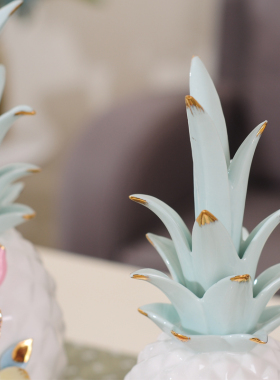 创意菠萝摆件家居客厅酒柜装饰品现代简约家庭餐桌电视柜个性摆设