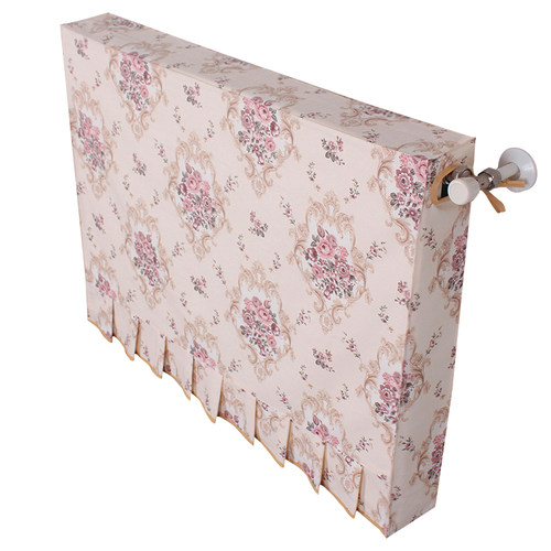 田园风暖气片罩家用老式铸铁暖气遮挡装饰罩布艺暖气防尘罩套定制 - 图3