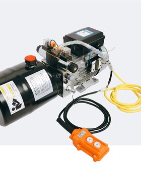 液压站动力单元总成220V380V单向遥控升降货梯举升平台系统液压缸