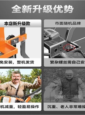 德国进口新款微耕机小型家用汽油四冲程松土水田锄草开沟机翻地开